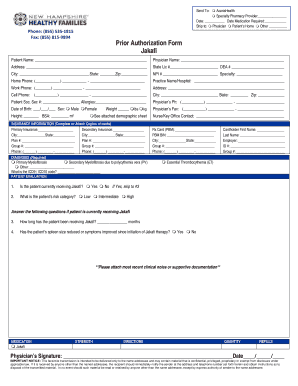 Champva medication prior authorization form - Prior Authorization Form - NH Healthy Families