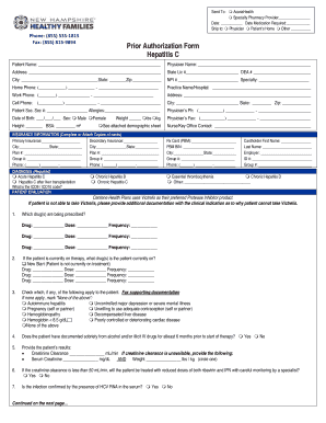 Hepatitis C Prior Authorization Form