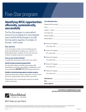 Five-Star 401(k) Prospecting Program