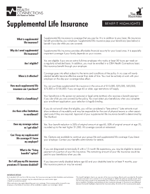 Supplemental Life Insurance Enrollment Form