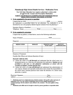 New York Medication Authorization Form