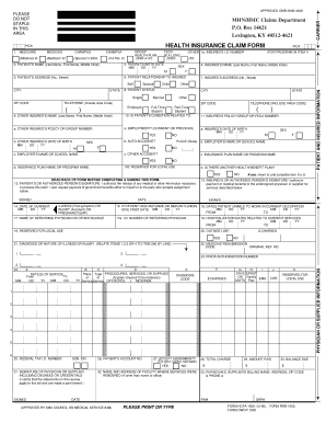 Health Insurance Claim Form