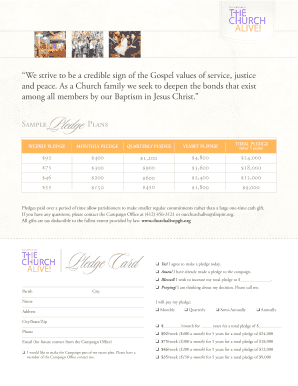 Church Pledge Card