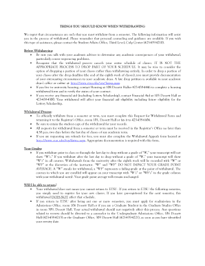 Request for Withdrawal Form