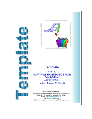 Software Maintenance Plan Template