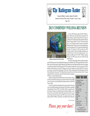 Staunton Military Academy Alumni Newsletter