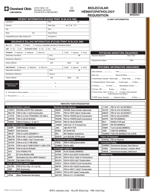Molecular Hematopathology Requisition Form