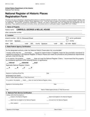National Register of Historic Places Registration Form