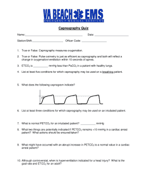 Capnography Quiz Form