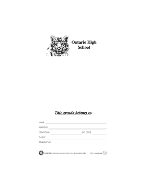 Ontario High School Student Handbook Consent Form