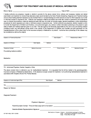 Consent for Treatment and Release of Medical Information