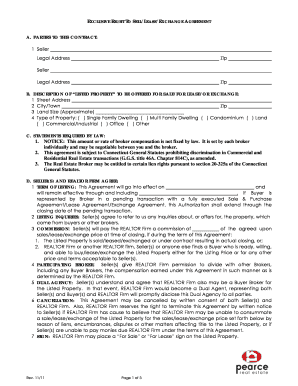 Exclusive Right to Sell Lease Exchange Agreement