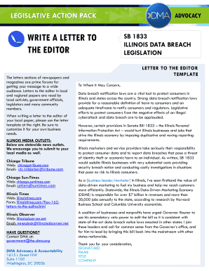 Letter to Editor Template