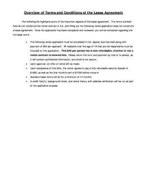 Rental Application Form
