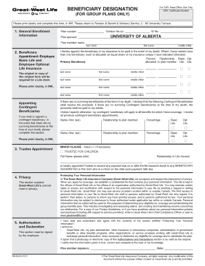 Beneficiary Designation Form
