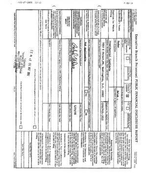 US Federal Public Financial Disclosure Report