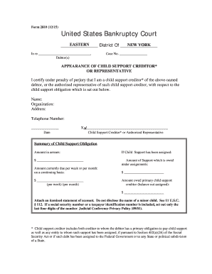 Fsra form 7 - Form 2810 (1215)