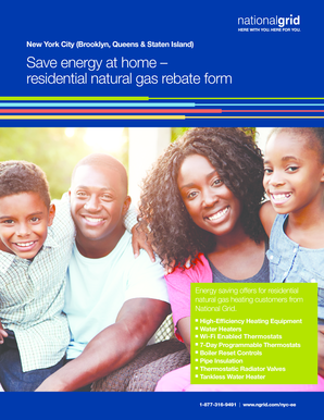 New York City Residential Natural Gas Rebate Form