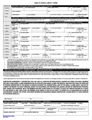 SISC III Enrollment Form