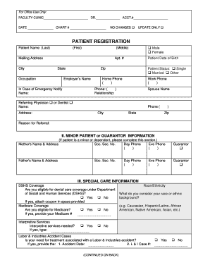 Patient Registration Form