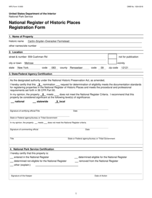 National Register of Historic Places Registration Form