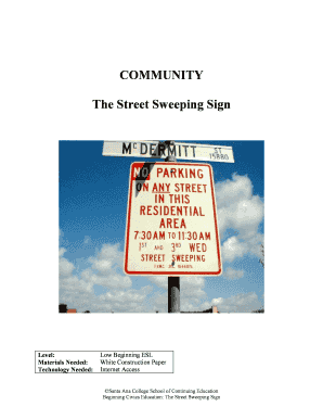 Street Sweeping Sign Guide