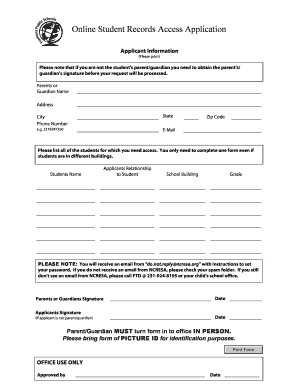 Student Records Access Application