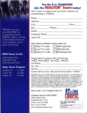 CORPAC Contribution Form