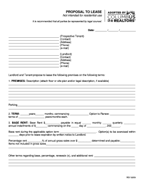 Commercial Lease Proposal