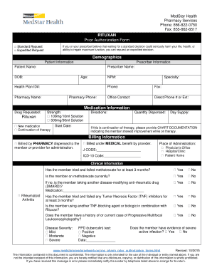 Rituxan Prior Authorization Form