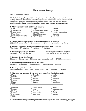 Food Access Survey