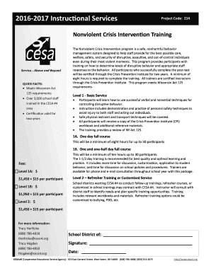 Nonviolent Crisis Intervention Training