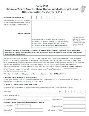 RSS1 Form 2011