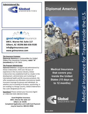 Diplomat America Travel Medical Insurance Application