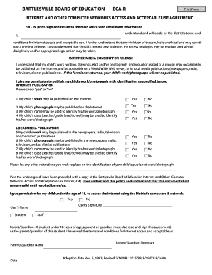 Bartlesville Internet Use Agreement