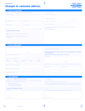 Halifax Customer Address Change Confirmation