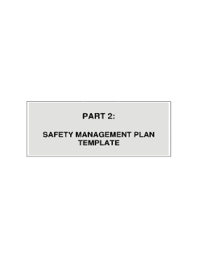 Mine Safety Management Plan Template