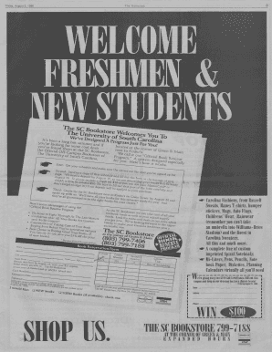University of South Carolina Bookstore Program