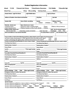 Student Registration Form