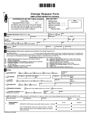 Employee Benefits Change Request Form