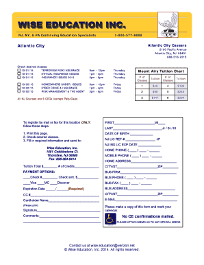 NJ Continuing Education Insurance Course Registration