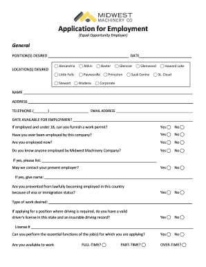 Application for Employment