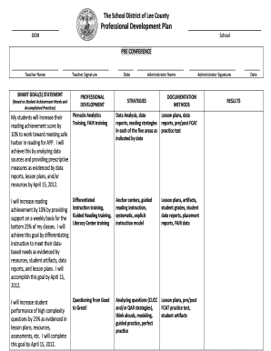 Professional Development Plan