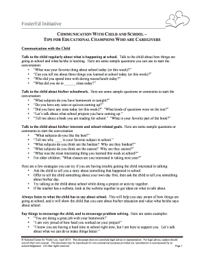 FosterEd Initiative Communication Guide