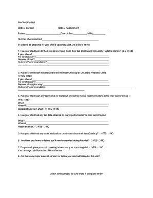 Letter for caroling - Prepared for your childs upcoming visit wed like to know - ped med utah