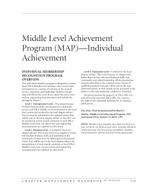 FBLA Middle Level Achievement Program Individual Membership