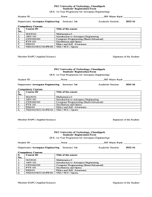 Students Registration Form