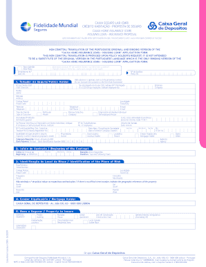 Caixa Home Insurance Housing Loan Proposal