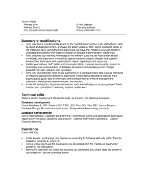 Summary of qualifications - Olympic College - faculty olympic