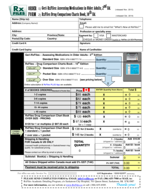 RxFiles Order Form